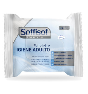 Salviette Detergenti Adulti Soffisof - Conf. 24 Pezzi