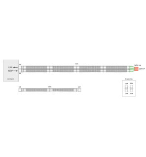 Circuito per ventilazione in anestesia Flextube 1,6mt - Conf. 20 Pezzi