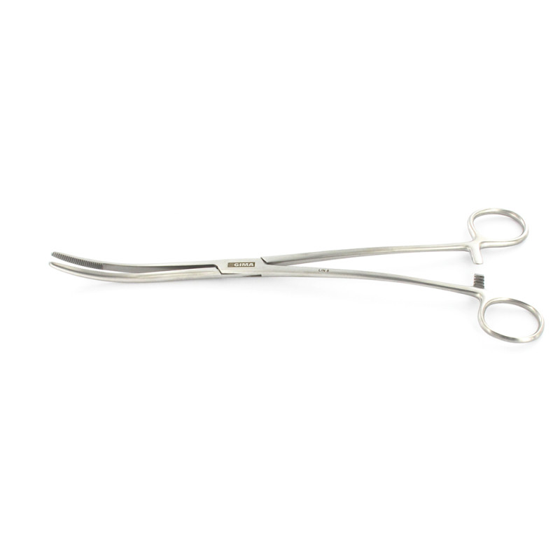 Pinza medicazione Bozeman curva 26cm