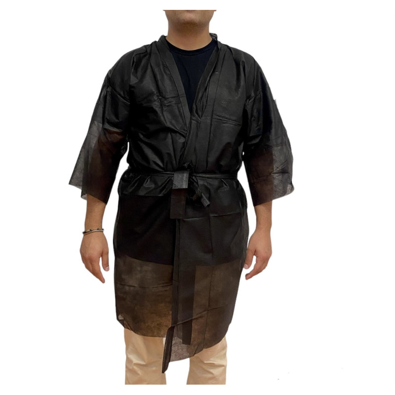 Camici a Kimono Nero - Conf. 100 Pezzi