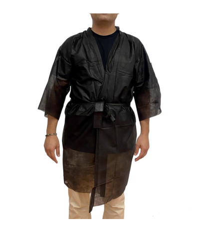 Camici a Kimono Nero - Conf. 100 Pezzi