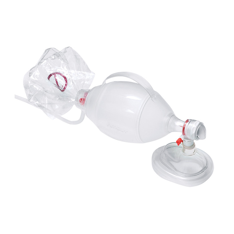 Pallone Ambu Rianimazione Monouso in PVC con Maschera