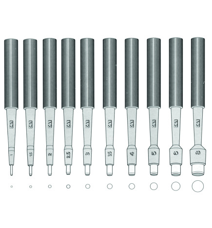 Curette Biopsia-Punch - Conf. 20 Pezzi