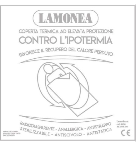 Coperta Termica per Ipotermia 160x200cm