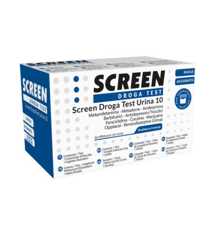 Test antidroga dell'urina per 10 sostanze diverse