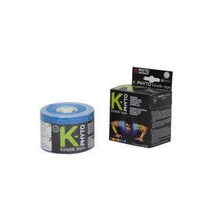 Nastro Kinesiologico 5 cm x 5 mt in blu, beige o nero.