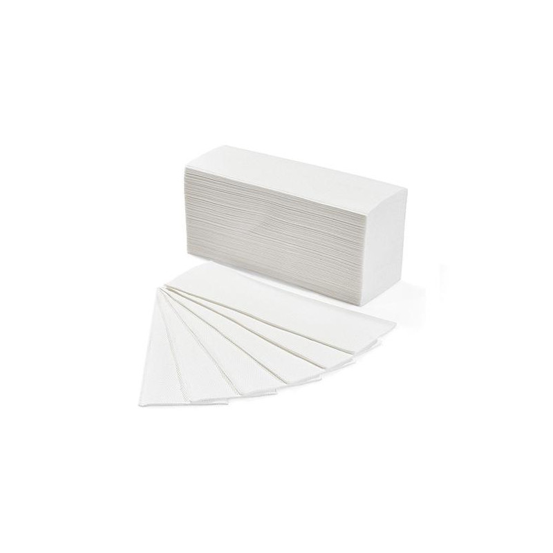 Asciugamani piegati a V in pura cellulosa - Conf. 200 pezzi