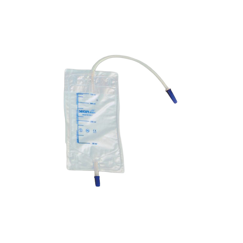 Sacche Urina da gamba Con Valvola e Rubinetto 750ml - Conf. 30 Pezzi