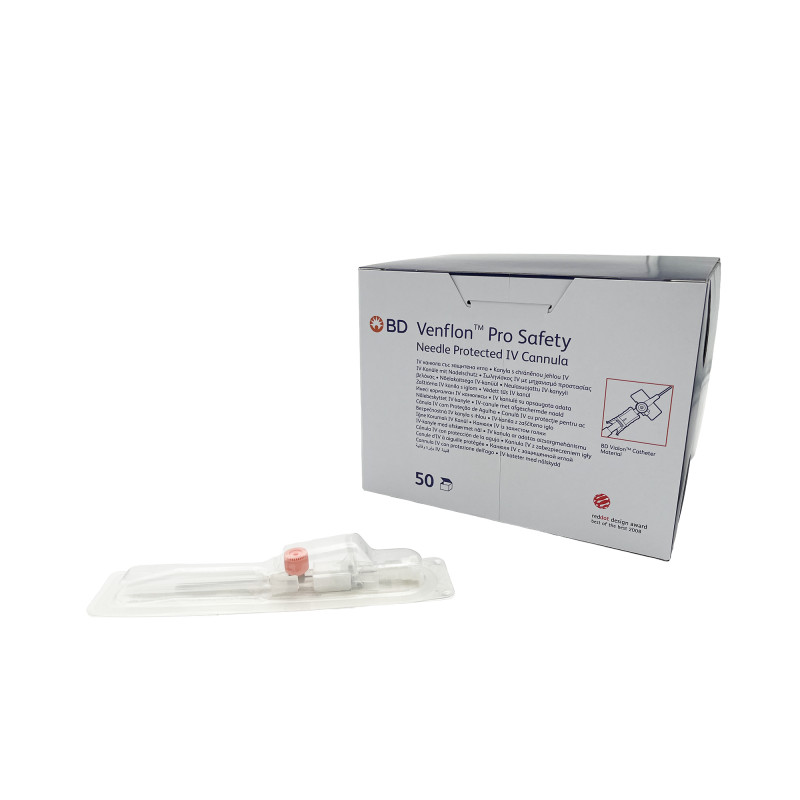 Aghi Cannula di Sicurezza a 2 vie Venflon Pro Safety con alette - Conf. 50 Pezzi Aghi Cannula di Sicurezza a 2 vie Venflon Pro Safety con alette - Conf. 50 Pezzi
