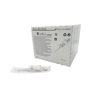 Aghi Cannula di Sicurezza Delta Self Safe con Alette - Conf.50 Pezzi