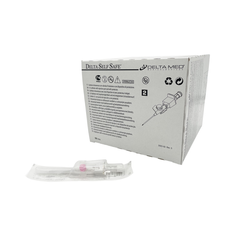 Aghi Cannula di Sicurezza Delta Self Safe con Alette - Conf.50 Pezzi Aghi Cannula di Sicurezza Delta Self Safe con Alette - Conf.50 Pezzi