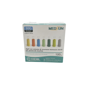 Aghi di sicurezza per penne per l’iniezione di insulina