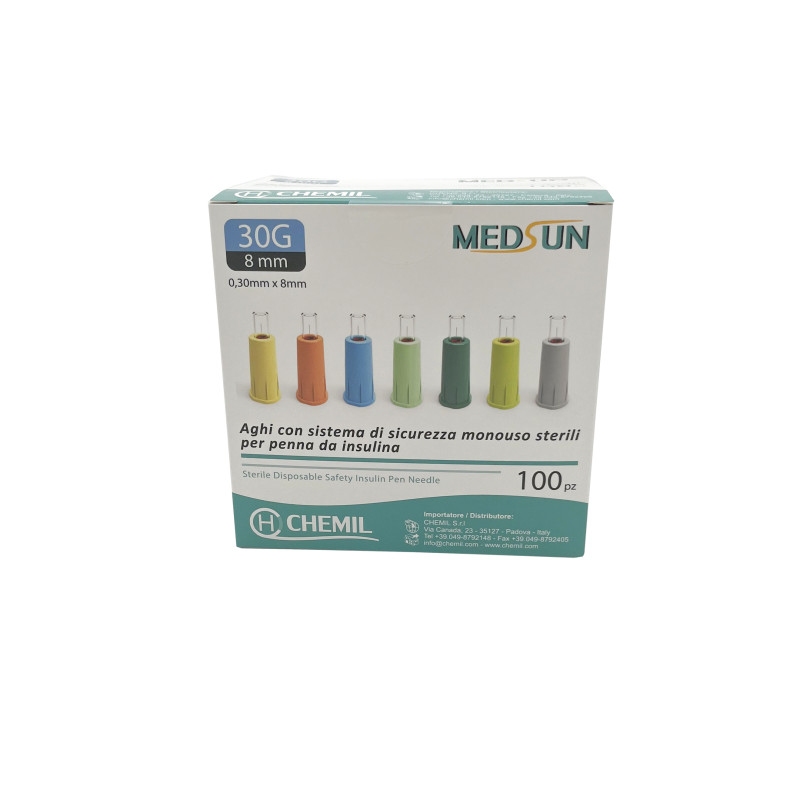 Aghi di sicurezza per Penna Insulina - Conf. 100 Pezzi