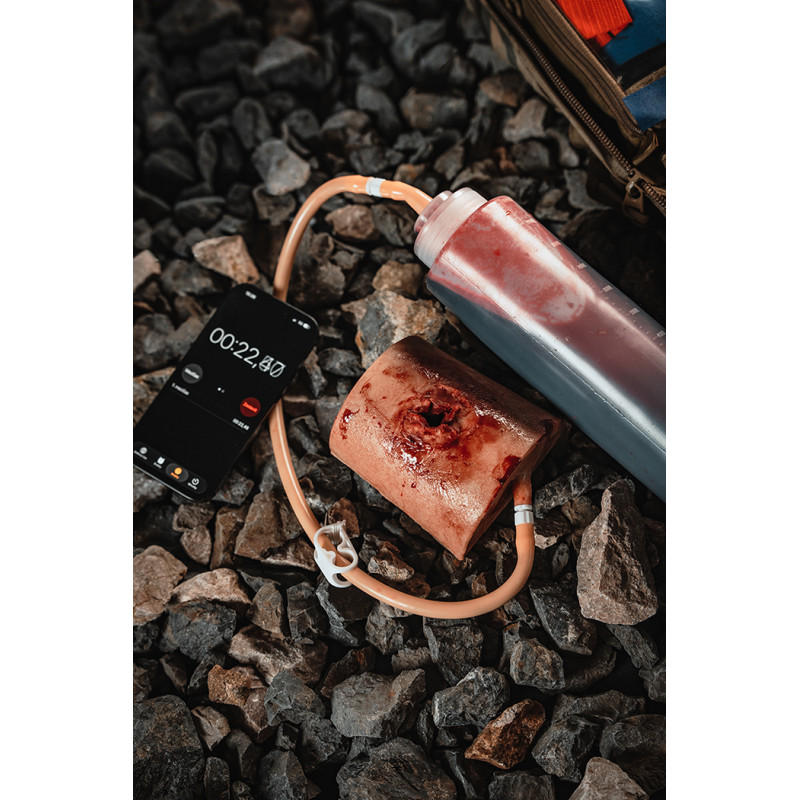 Set simulatore di ferita da arma da fuoco