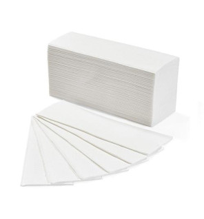 Asciugamani piegati a V in pura cellulosa - Conf. 200 pezzi