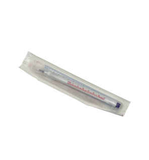 Penna Dermografica blu a punta singola con righello - Conf.100 Pezzi