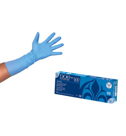 Guanti in Nitrile Lunghi 400mm - Conf. 50 Pezzi