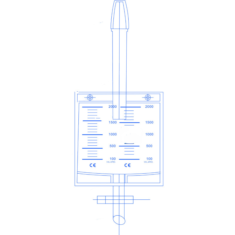 Sacche Urina non sterili da 2 litri - Conf. 10 Pezzi