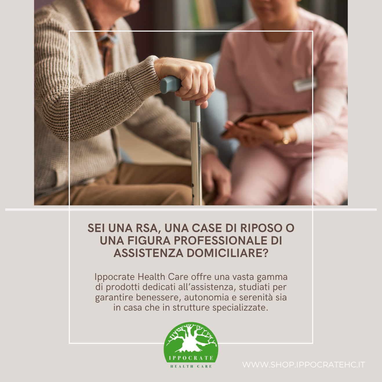 SEI UNA RSA, UNA CASA DI RIPOSO O UN PROFESSIONISTA DELL'ASSISTENZA DOMICILIARE?